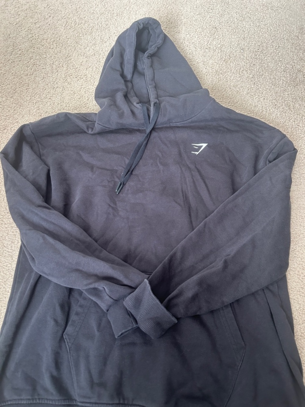 Gymshark Black Women's Lightweight Hoodie with Subtle Logo
